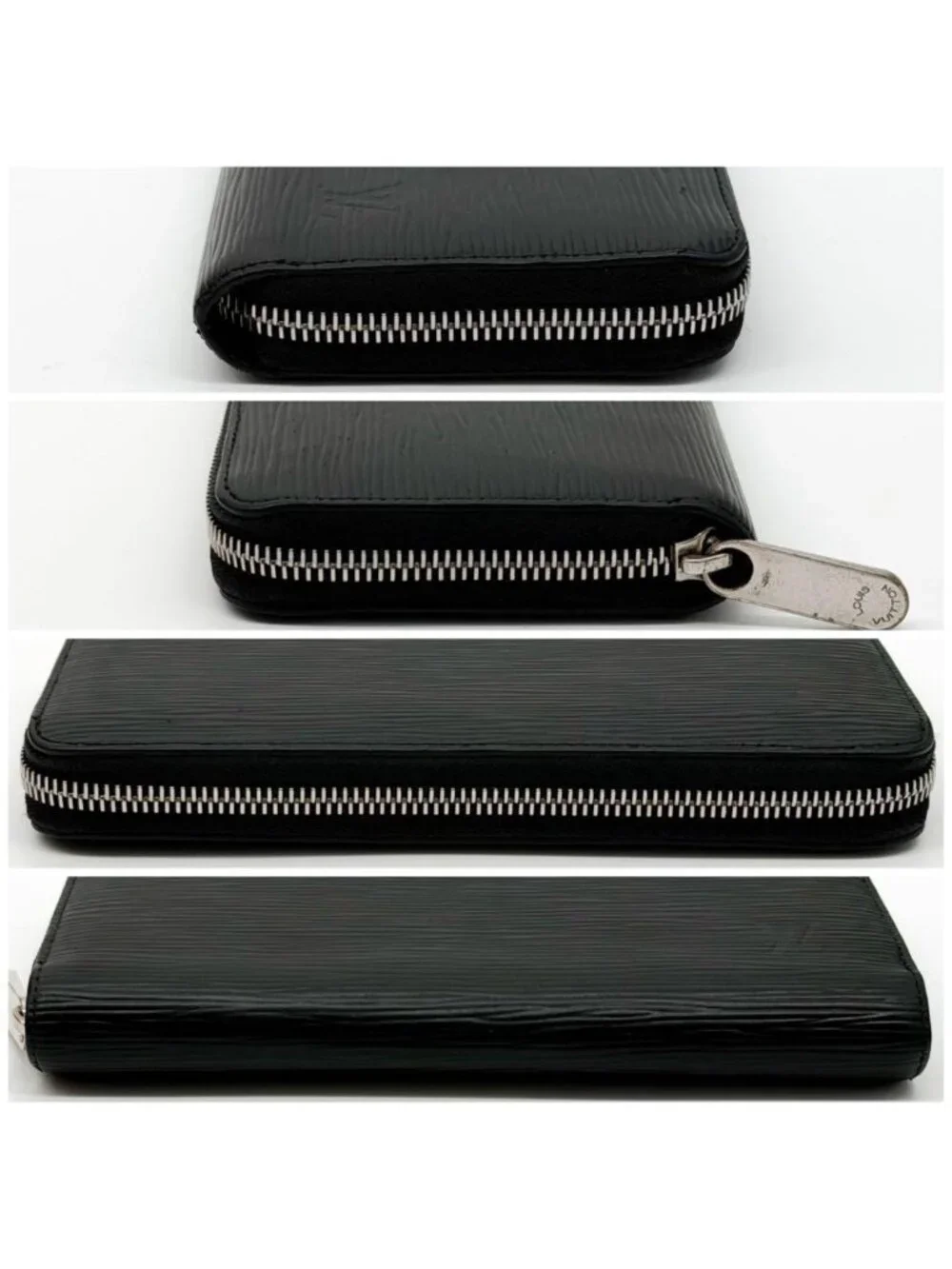 Louis Vuitton Zippy Wallet Epi Black Round